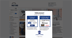 Desktop Screenshot of matting.se